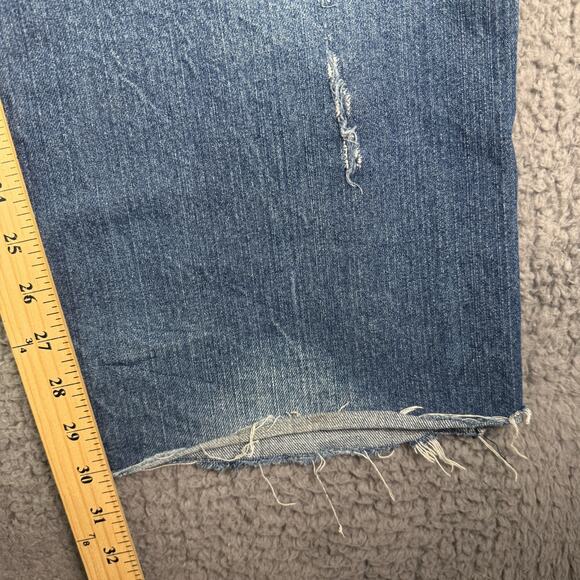 Vintage Y2K Ed Hardy Jeans 38x30 Christian Audigier Embroidered Skull Baggy - Picture 13 of 16